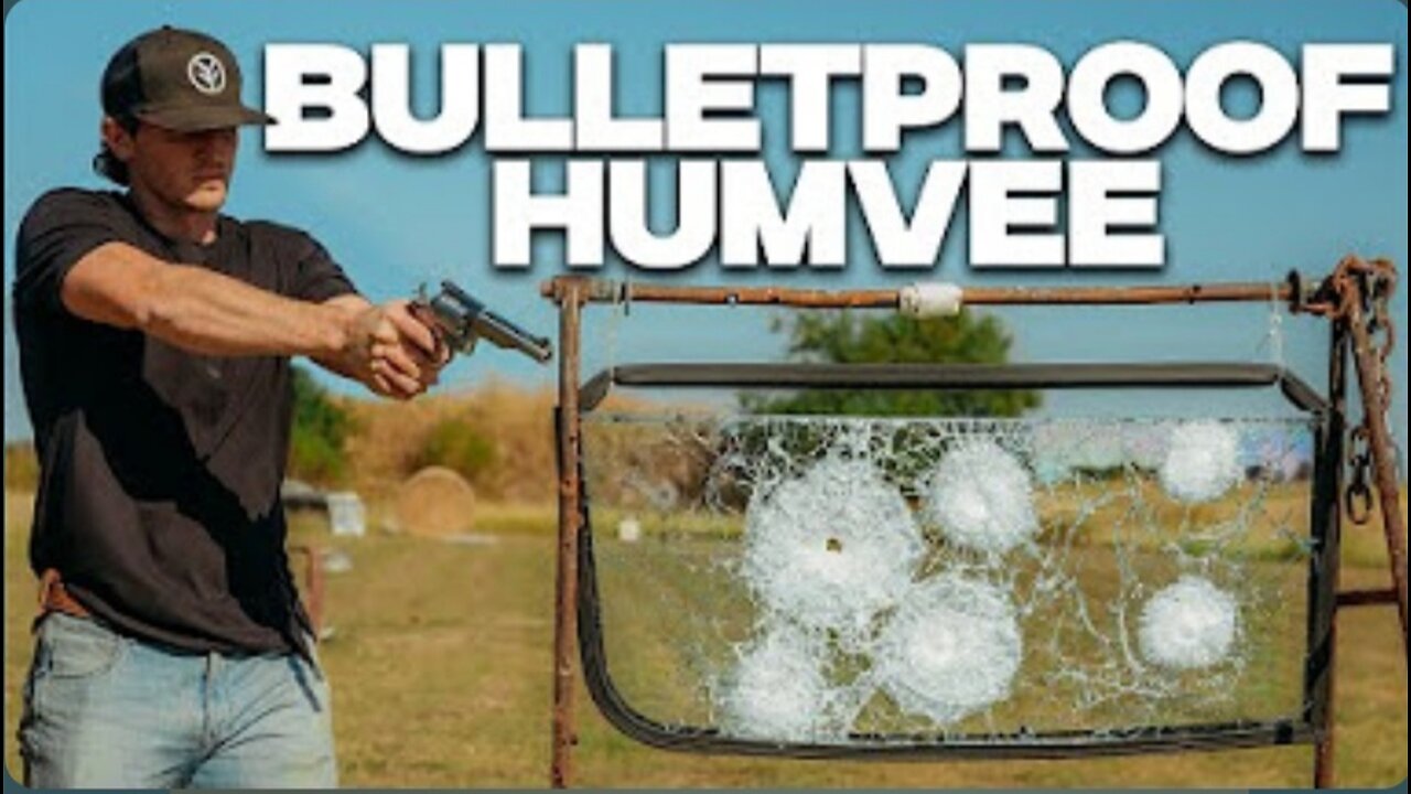 Bulletproof HUMVEE Windshield vs Different Calibre Bullets 🔥