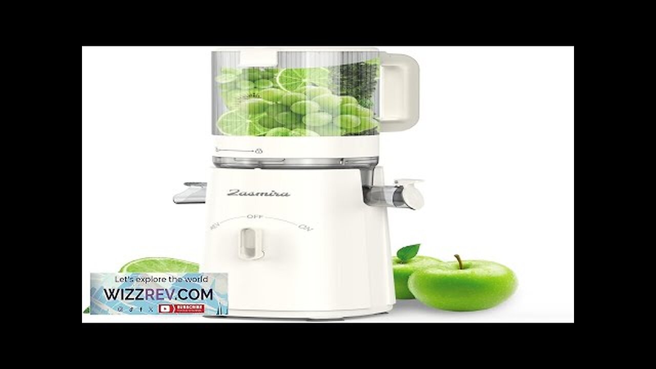 Juicer Machines Zasmira Cold Press Juicer with 5" Large Feed Chute Review