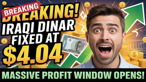💣 Breaking! Iraqi Dinar Fixed at $4.04 – Massive Profit Window Opens! 🏦🔥 💥 Today Iraqi Dinar News!