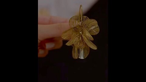 Gold plated earrings