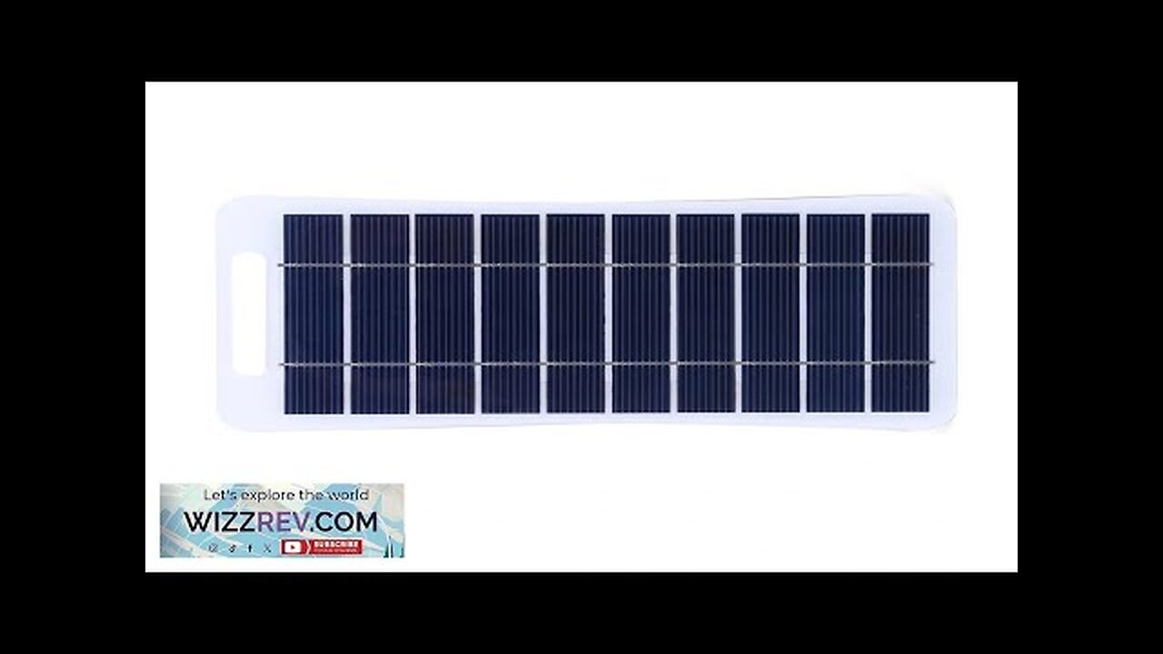 5V 400mA Solar Panel 2W High Power USB Solar Panel Outdoor Waterproof Review