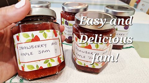 Easy and Delicious Strawberry and Apple Jam Recipe 😋