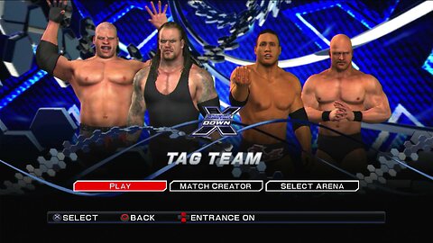 WWE Smackdown vs. Raw 2011 - The Brothers of Destruction vs. The Rock & Stone Cold