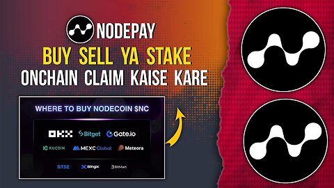 NODEPAY Buy ya Sell ya Stake | On Chain Tokens Kaise Claim Kare #nodepay