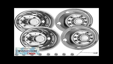 VEVOR Polished 19.5" 10 Lug Wheel Simulators Stainless Steel Bolt Kit Hubcap Review