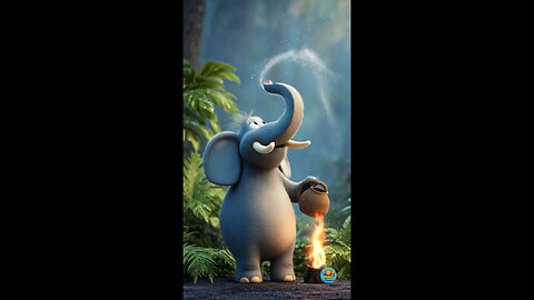 हाथी और भेड़िया की दोस्ती Ai shorts #AnimalAIShorts #AIStory #Shorts #YouTubeShorts like comment