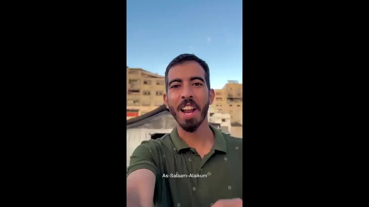 Palestinian journalist Saleh Al-Jaafarawi's Last message before he was killed today.