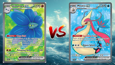 Pokemon TCG Live Glimmora EX Budew VS Milotic EX Baxcalibur!!