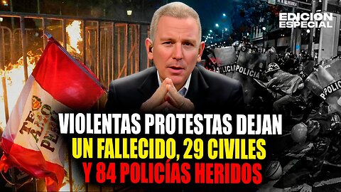 #EnVivo Marcha contra el gobierno de José Jerí deja un muerto y 84 policías heridos