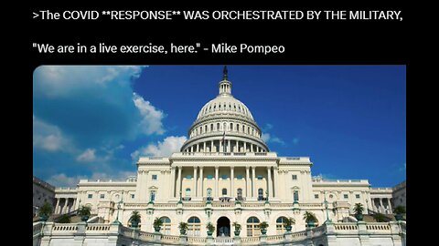 (2020) Deepstate Shill Mike Pompeo announces "We are in a LIVE EXERCISE here!"