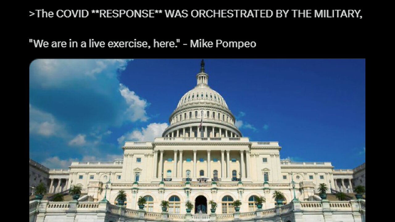 (2020) Deepstate Shill Mike Pompeo announces "We are in a LIVE EXERCISE here!"