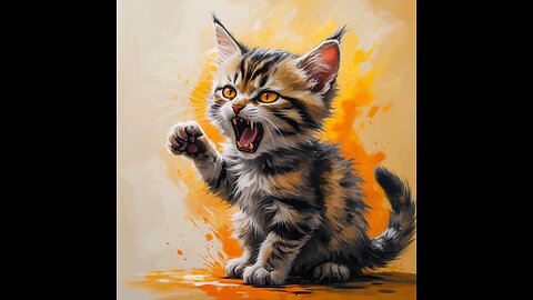 My kitten is angry 😾😼😺