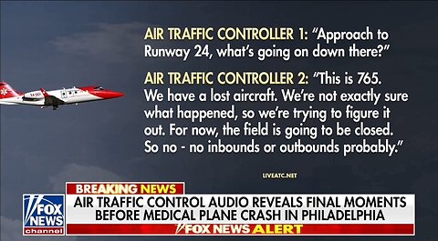 Air Traffic Control Audio of Philadelphia Plane Crash