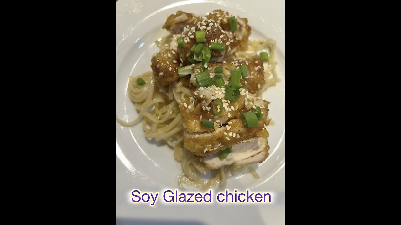 Soy glazed chicken