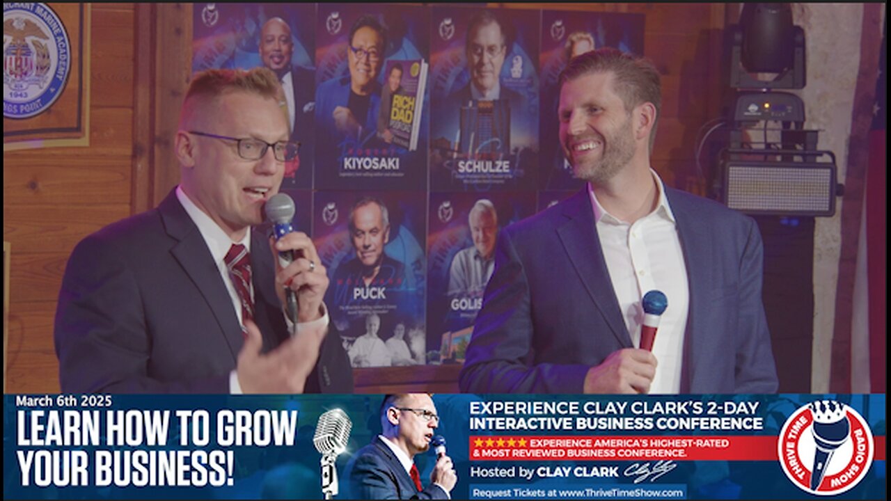 Eric Trump | Speaking At Clay Clark's Business Workshop On: Time Management, Employee Management, Promoting from Within, Future Vision, Being Donald Trump's Son, Daily Prayers, Quality Control, Followup, Etc.