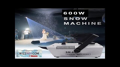 New 600w Snow Machine for Wedding Party Dj Stage Club Remote Snowmaking Review