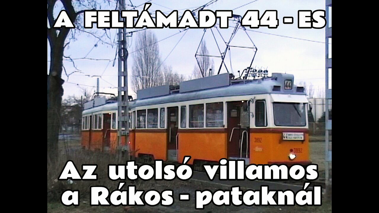 2005.12.24. Feltámadt a 44-es villamos (UV 3892-3870), avagy a 10 éves emlékmenet a Rákos - pataknál