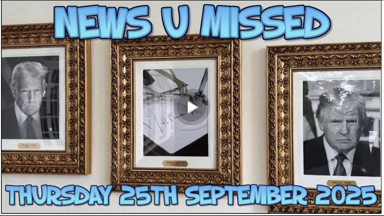 NEWS U MISSED WITH PAUL BROOKER & DREW DEMI 24TH SEPTEMBER 2025. WHO IS John Galt?