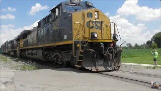 Two Giant CSX Trains, One Day | Greenwich, Ohio Part 5