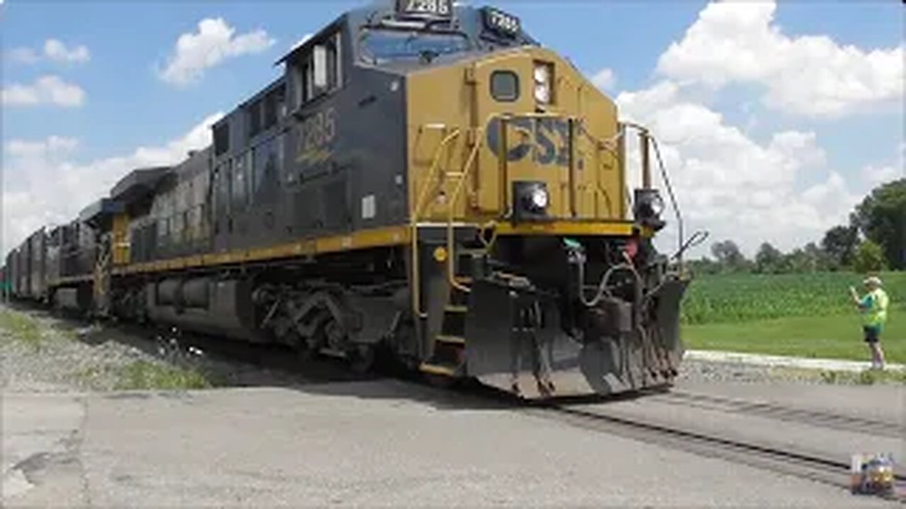 Two Giant CSX Trains, One Day | Greenwich, Ohio Part 5