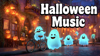 Halloween Music 2025 👻 A Cozy Night of Ghosts, Lights & Happy Energy