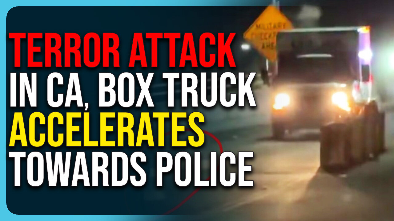 Terror ATTACK In California, Box Truck ACCELRATES Towards Police, SHOTS FIRED