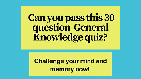 Mind and Memory Mastermind; Test your mental acuity in less than 8 minutes!