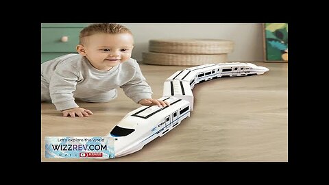 Kids DIY Simulation High Speed Railway Train Toy Car Electric Sound Light Review