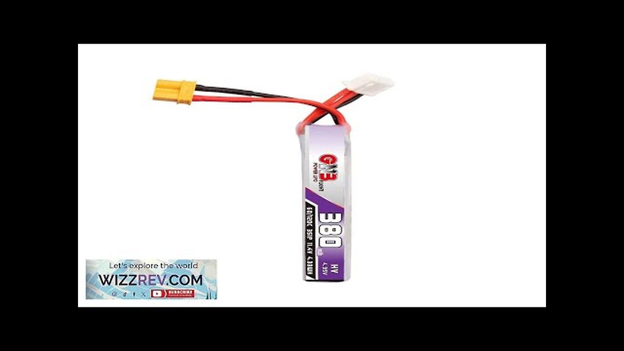 GAONENG GNB LiHV 11.4V 380mAh 60C 3S LiPo Battery XT30 Plug Review