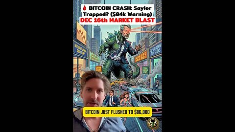 🩸 BITCOIN CRASH: Saylor Trapped? ($80k Warning)