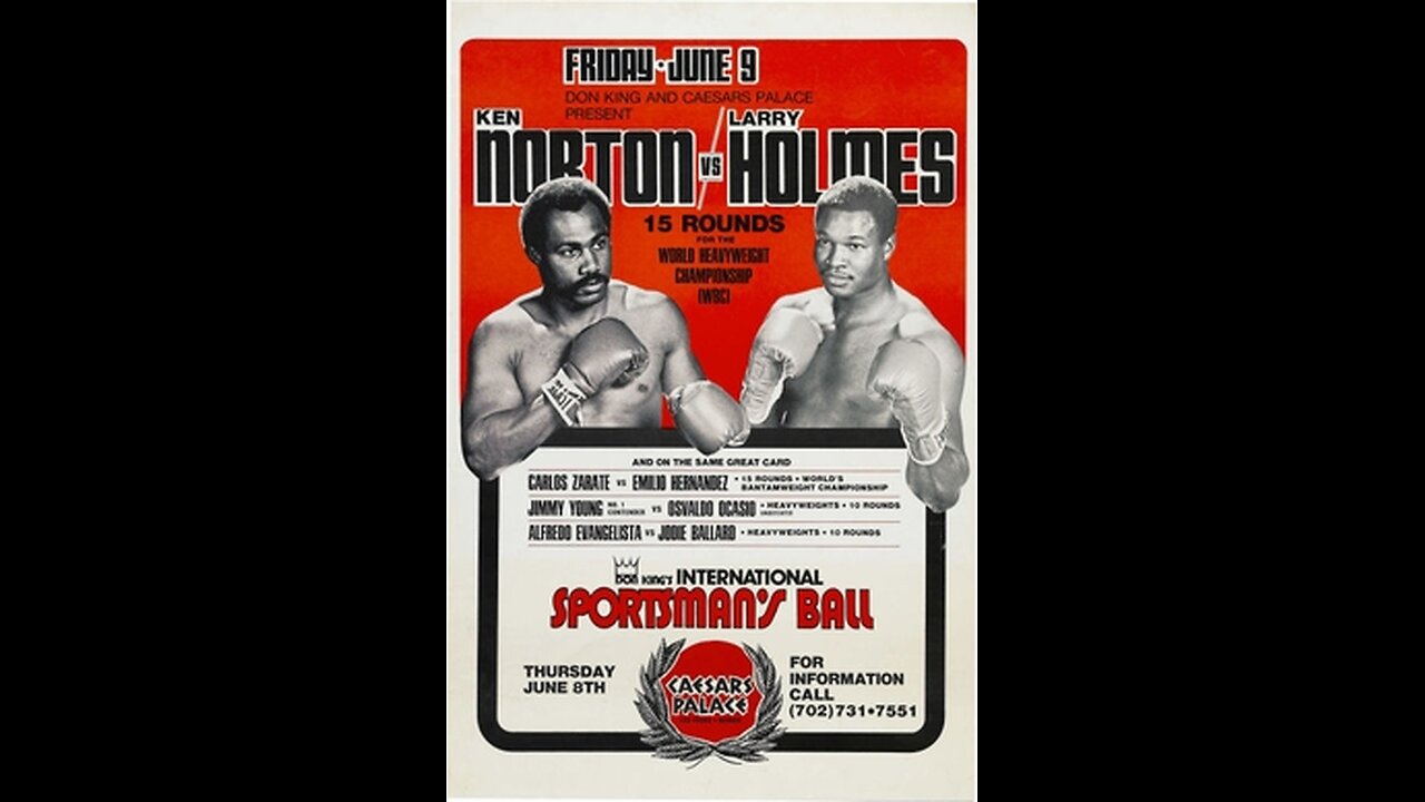 Larry Holmes vs Ken Norton - Jun 08 1978 - Caesars Palace, Las Vegas, NV