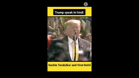 speak in Hindi trum