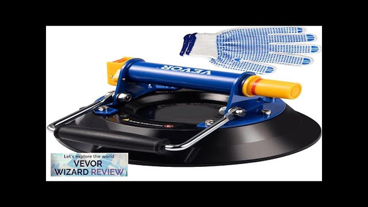 VEVOR Glass Lifting Vacuum Suction Cup 12'' Glass Lifter Suction Cup 330lb Review