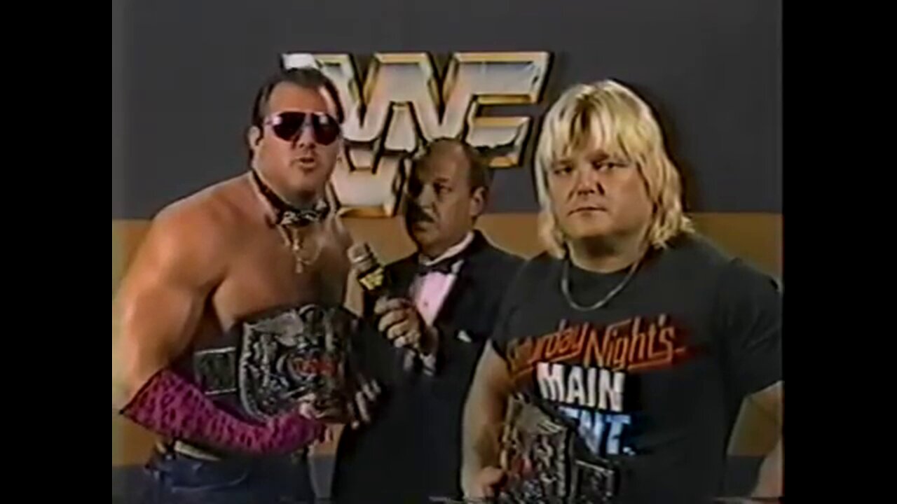 Brutus beefcake & Greg valentine interview as champs at the end
