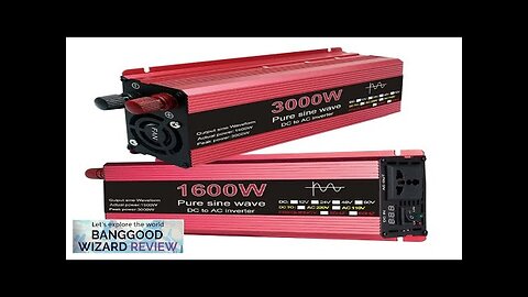 1000W/1600W/2200W/3000W Pure sine wave inverter 12v-220v Solar Power Inverter 1600W Review