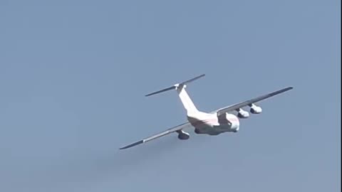 Ilyushin Il-76TD-90VD takeoff after 25 years preservation