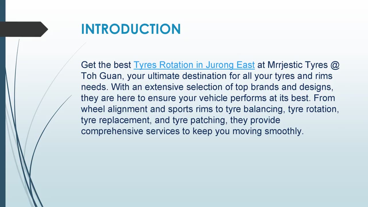 Get the best Tyres Rotation in Jurong East