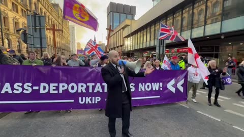 UKIP marched through Manchester blasting YMCA