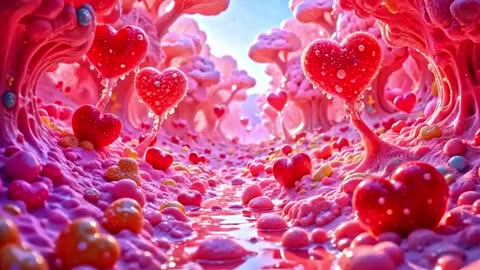 1126. ❤️ Ultra HD Valentine's Day Background 4K Animated Hearts ❤️