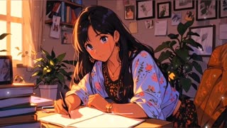 Chill Lofi Music with Cozy bedroom and study ambience