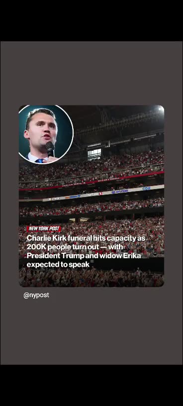 Memorial service of Charlie kirk 🙏🕊🕯⚰️🪦⚖️ 10/14/25