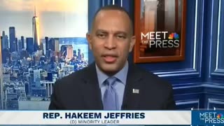 Rep Hakeem Jeffries crying about President Trump golfing. The fake outrage is so apparent