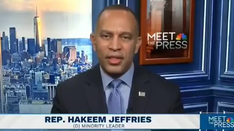 Rep Hakeem Jeffries crying about President Trump golfing. The fake outrage is so apparent