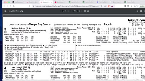 Capping Corner - Suncoast and Sam F. Davis Stakes 2025 at Tampa Bay Downs - Derby Points Race