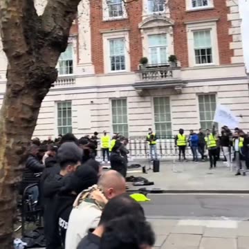 London is an Islamic caliphate. Islamists surround the Italian embassy in London