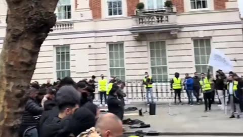 London is an Islamic caliphate. Islamists surround the Italian embassy in London