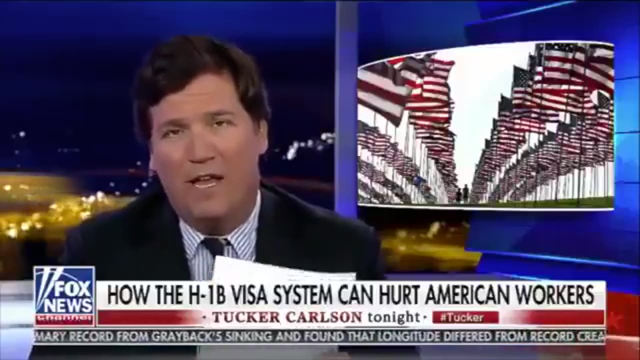 Tucker Carlson on the H-1B visas