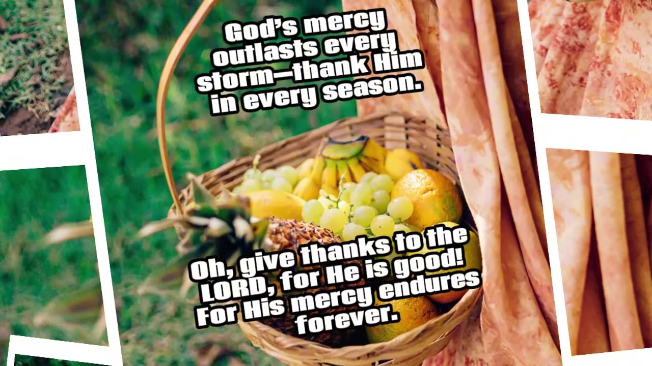 Seasonal Thanks for Eternal Mercy