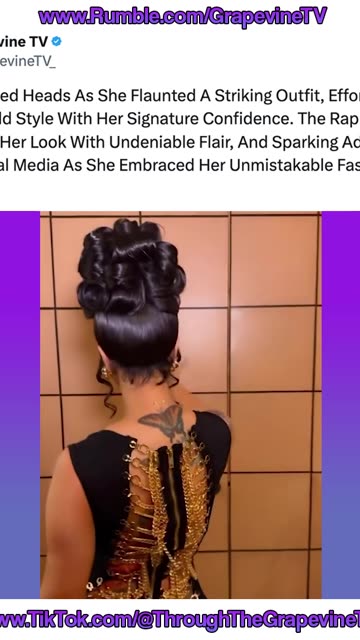 Cardi B Turned Heads Flaunting A Bold Outfit, Radiating Confidence And Sparking Admiration Online