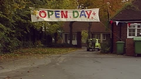Mr Bean has fun shouting orders at some army personnel!